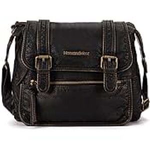 Montana West Women's Black Adjustable Strap Crossbody Messenger Bag